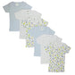 Girls Pastel Variety Short Sleeve Lap T-Shirts 6 Pack