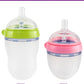 Sippy Spout Nipples For Comotomo Baby Bottles,100% Soft Silicone Sippy Cup Nipples,Variable Flow Conversion Nipple,6+ Months,4 C