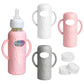 Joxodak 3 Pack Silicone Sleeves For Dr Brown Natural Glass Baby Bottles, Food Grade Anti Breakage Baby Bottle Holder With Handle