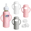 Joxodak 3 Pack Silicone Sleeves For Dr Brown Natural Glass Baby Bottles, Food Grade Anti Breakage Baby Bottle Holder With Handle
