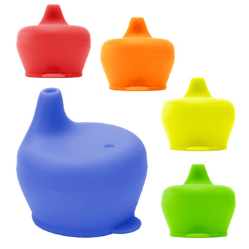 Healthy Sprouts Silicone Sippy Cup Lids - Spill Proof, Fits Any Cup, Bpa-Free, Durable & Soft For Babies & Toddlers, Quick To At