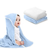 Arnzion Baby Hooded Towels For Babies And Toddlers, Muslin Baby Bath Towel Soft And Absorbency For Boys (Blue.White 2)