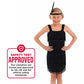 Fun Shack Kids 20S Flapper Girl Costume Black Childrens Halloween Costume For Girls - Large