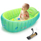 Inflatable Baby Bathtub, Boysea Toddler Bath Tub With Anti-Sliding Saddle Horn Helps Infants To Toddler Tub, Portable Travel Sho
