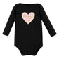 Hudson Baby Unisex Baby Cotton Long-Sleeve Bodysuits, Girl Mommy, 6-9 Months