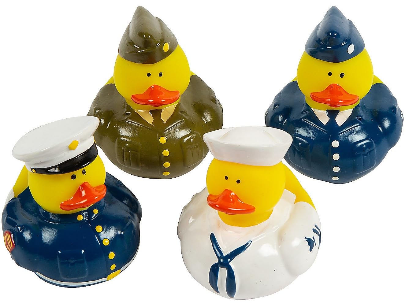 Uniform Armed Forces Rubber Ducks | 12 Pack | Party Favors