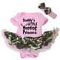 Petitebella Daddy'S Little Hunting Princess Baby Dress Nb-18M (Pink/Camouflage, 6-12 Months)
