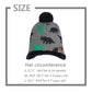 Kids Winter Pompom Hat Scarf Set Warm Knitted Toddler Fleece Cap Baby Girl Twist Earflap Hats (Gray Dinosaur Hat,Xs)