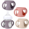 Busoha 3 Pack Silicone Sleeves For Avent Natural Baby Bottles - Drop Protection Baby Bottle Sleeves With Handle For Avent Natura