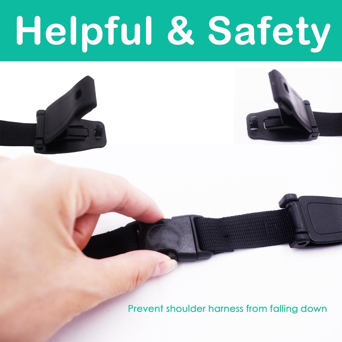 2 Pcs Seat Chest Harness Clip,Anti Escape Car Seat Strap Baby Harness Chest Clip,Baby Anti-Slip Safety Strap,For Car Seats,Strol