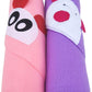 BRANDONN Newborn Biggest Size (36 INCH X 27 INCH) with Fancy Boon Border Baby Blanket for Babies (Pack of 2;Pink & Purple)