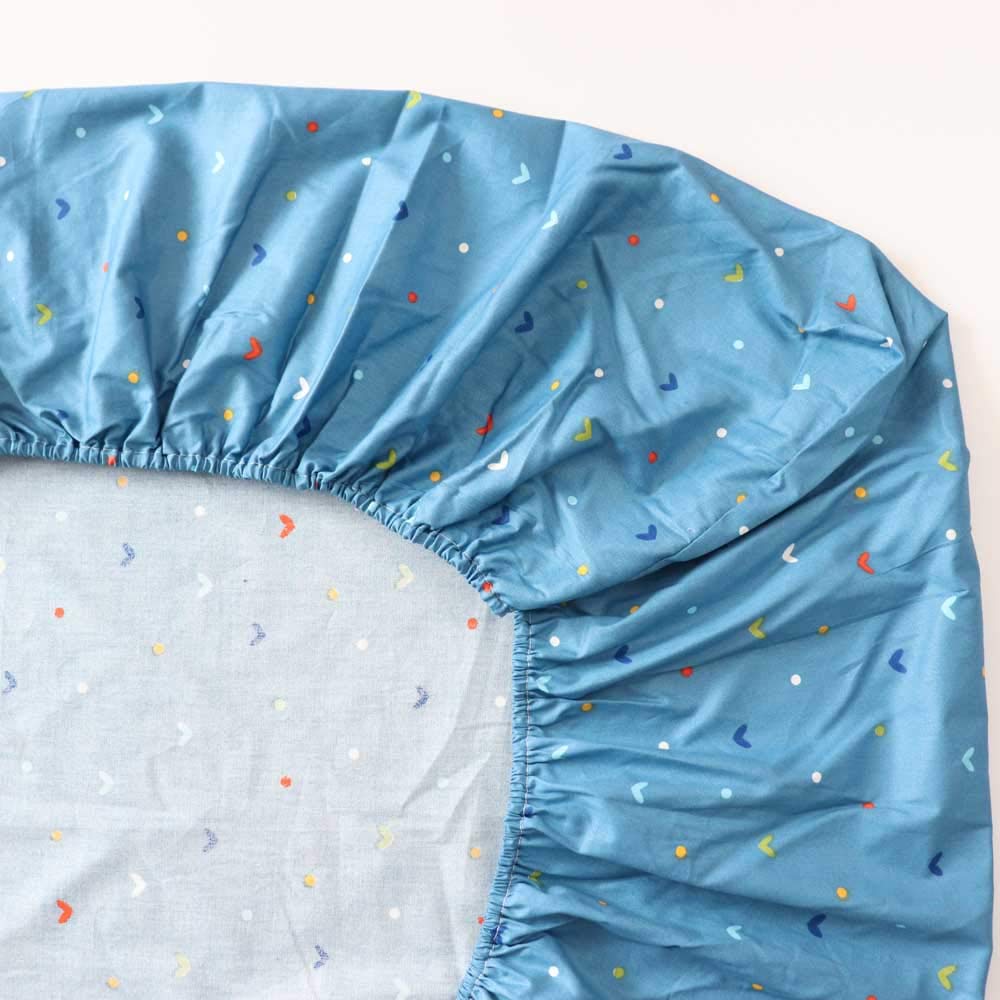 3 Piece 100% Cotton Toddler Sheet Pillowcase Set For Boys And Girls,Include Fitted Sheet,Top Sheet And Envelope Pillowcase,Cute