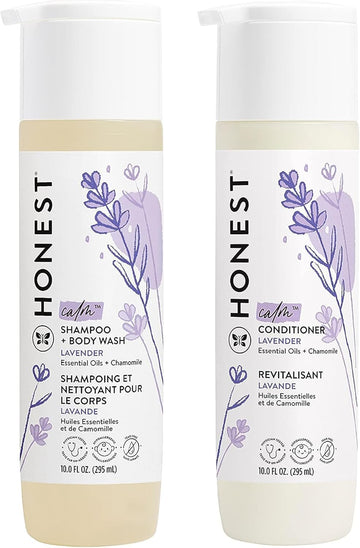 The Honest Company Silicone-Free Conditioner & 2-In-1 Cleansing Shampoo + Body Wash Duo | Gentle For Baby | Naturally Derived |
