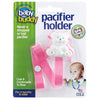 Baby Buddy Pacifier Clip Holder, Newborn Essential With Universal Fit For All Binky And Teether Brands, Ages 4+ Months, Pink, 1
