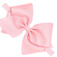 Wee Ones Girls Classic Grosgrain Hair Bow on a Matching Baby Hair Band, For All Hair Types, Mini King Bow, 6-24 Months, Light P