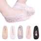 Zulaniu 5Pack Little Girl Kids No Show Low Cut Lace Flats Non Skid Boat Liner Invisible Socks (S(3-5T))