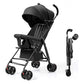 SafeOKid Baby Stroller Buggy, Lightweight & Compact Travel Pram With 5Point Safety Harness, Adjustable Canopy, Reclining Seat