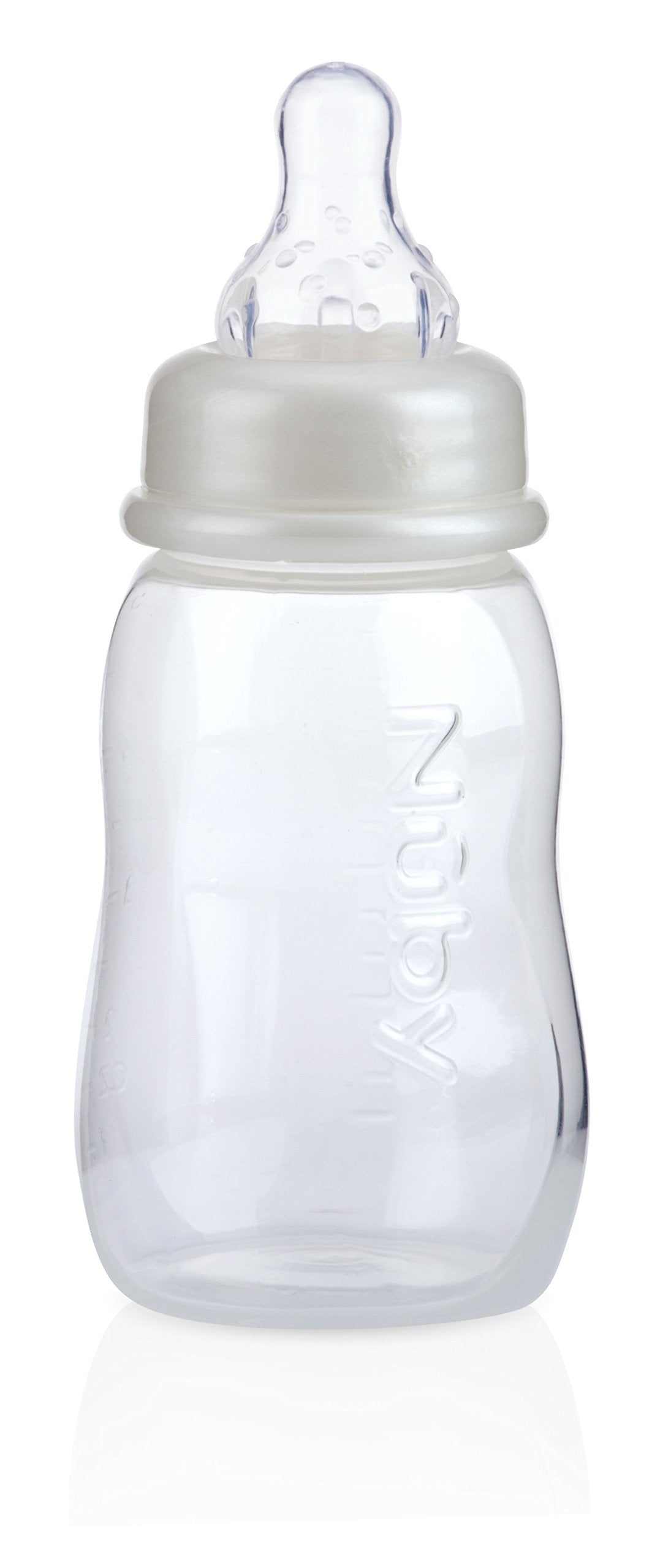 Nuby Standard Neck Tinted Feeding Nurser, 1 Count (Pack Of 1), Colors May Vary