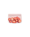 W&P Porter Silicone Reusable Storage Bag, Sandwich (10Oz Flat), Blush, Food Storage Container, Microwave And Dishwasher Safe, Ea