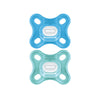 Mam Comfort Baby Pacifier, 100% Lightweight Silicone, Sterilizer Case, 0-3 Months (Pack Of 2)