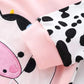 Newborn Baby Sleeper Clothes Set One Piece Romper For 0-3 Month Baby Boys Cow