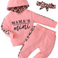 Newborn Baby Girl Clothes Outfits Infant Hoodie Sweatshirt Pants Headband Toddler Girl Clothing Set (Newborn, Peach)