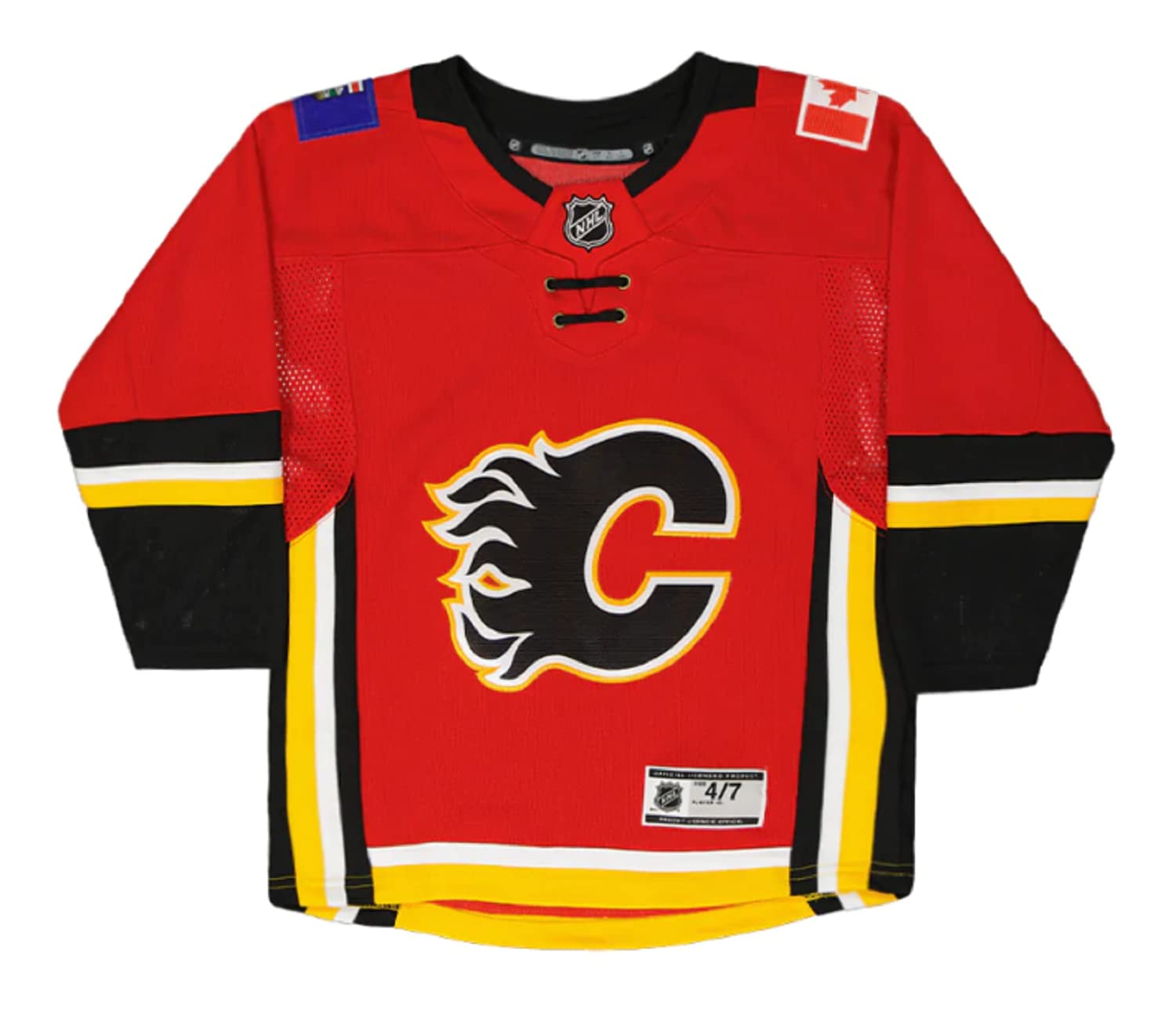 Calgary Flames Blank Red Infants Toddler Home Premier Team Jersey (2T-4T)
