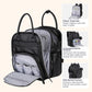 Babbleroo Leather Diaper Bag Backpack - Baby Essentials Travel Baby Bag, Multi Function, With Changing Pad, Stroller Straps & Pa