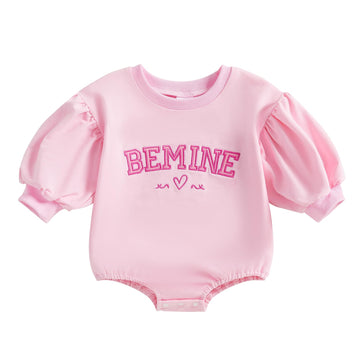 Yingisfitm Infant Baby Girl Valentines Day Clothes Daddys Little Valentine Bubble Romper Newborn Spring Cute Outfits (Daddys Lit