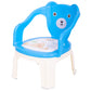 Baybee Emperia Plastic Baby Chair For Kids Study Table Chair With Cushion Seat, Removable Food Tray & High Backrest, Booster Sea