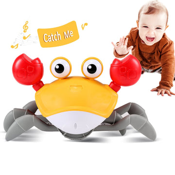 Crawling Crab Baby Toy Gifts: Tummy Time Toys Walking Dancing Cute Essentials Electric Induction Sensory Stuff Moving Babies Cra