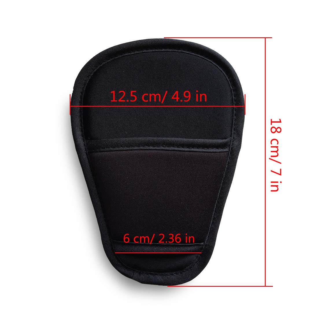 Seedfuture Baby Stroller Seatbelt Crotch Cushion Black 2 Piece, Universal Pram Belt Pads For Newborns Infants Kids, Pushchair Se