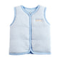 Monvecle Baby Cotton Warm Vests Unisex Infant To Toddler Light Padded Waistcoat Blue Stripe 9-12M