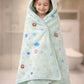 Hi mom Kids Hooded Bath Towel for Babies and Toddlers, Breathable & Highly Absorbent | Gentle and Soft | (Green, 70 * 140)