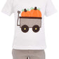 Unique Baby Boys Pumpkin Patch Wagon Halloween Thanksgiving Outfit Shirt (2T)