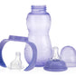 Nuby Non-Drip 3-Stage Bottle 11 Ounce, 3 Count (Pink/Purple/Turquoise)