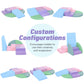 Todiby 6-Piece Foam Climbing Blocks For Toddlers: Colorful Climbing Gym Pu Leather Baby Foam Building Blocks Indoor Toy