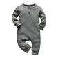 Eghunooy Baby Boy Girl Solid Color One Piece Romper Jumpsuit Outfits Clothes (0-3 Months) Dark Gray