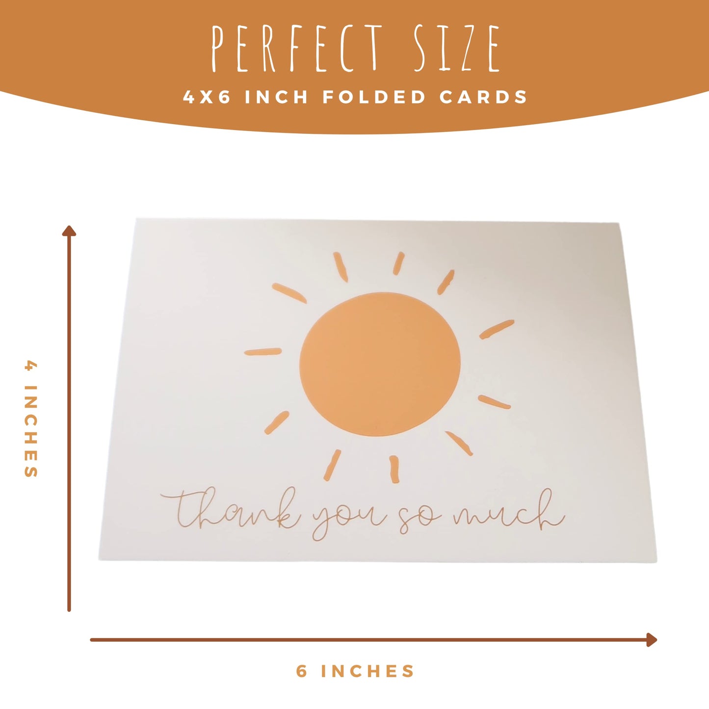 Boho Thank You Cards With Envelopes 30 Pack | First Trip Around The Sun Birthday Boxed Blank Note Cards - You Are My Sunshine Th
