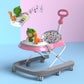 Lifelong Cuppy Baby Walker 3 In 1 For 624 M | Stride Walker | 3 Height Adjustable Design With Parental Handle, Detachable Music