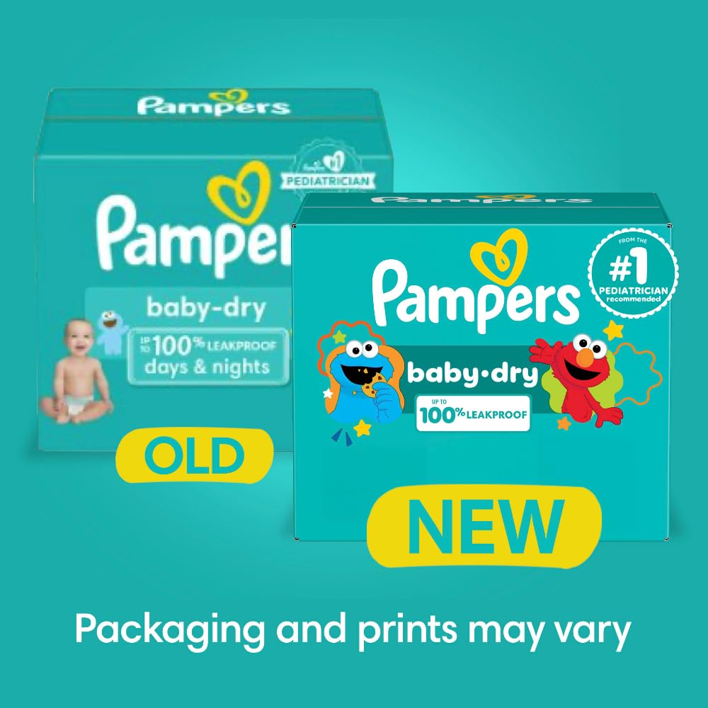Pampers Diapers - Baby Dry - Size 5, 24 Count, Absorbent Disposable Infant Diaper (Packaging May Vary)