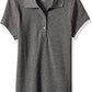 The Children'S Place Girls' Short Sleeve Pique Polo, Dk Heather Gray Single, S (5/6)