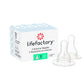 Lifefactory Bpa-Free Stage Y (6+ Months) Silicone Nipples, 2-Pack