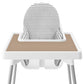 High Chair Placemat For Ikea Antilop Baby High Chair, 2 Packs Stain Resistant Non-Slip Toddler Silicone High Chair Place Mats Ea