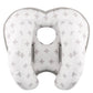 KAKIBLIN 2 in 1 Baby Head Pillow with Banana Neck Pillow for 3 Months to 1 Years Baby Travel Pillow for Stroller or Bed,Grey Cro
