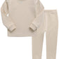 Vaenait Baby Kids Toddler Cotton Sleepwear Pajama Pjs 2Pcs Set Basic Ivory L