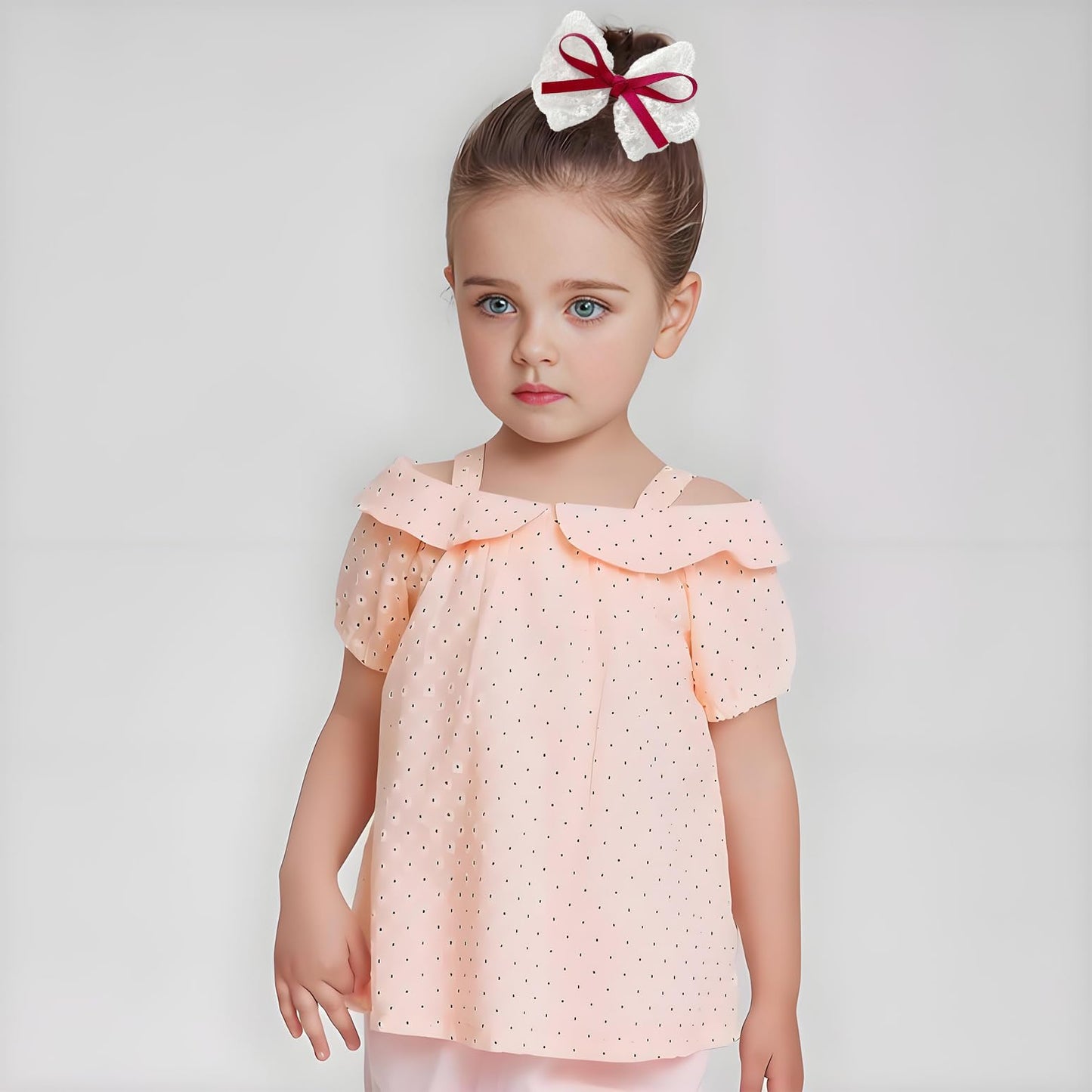 Lmymhmlm 2Pcs Lace Hair Bows For Girls, White Lace With Burgundy Hair Ribbons, Alligator Bow Hair Clips, Handmade Hair Accessori