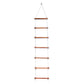 Ashish Wood Rope Climbing Ladder Indoor/Outdoor For Kids  Ninja Obstacle, 4 To 10 Years (White)