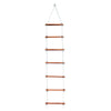 Ashish Wood Rope Climbing Ladder Indoor/Outdoor For Kids  Ninja Obstacle, 4 To 10 Years (White)