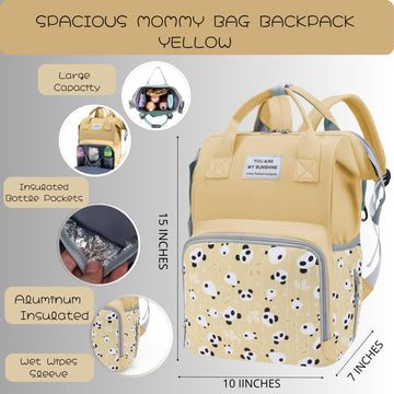 Maryas Small Diaper Bag Backpack - Paaleras Para Bebe, Toddler Diaper Bag, Bulto Para Bebe, Cute Diaper Bag With Insulated Pocke